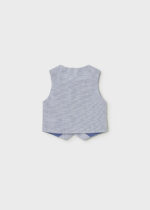 Mayoral Παιδικό Γιλέκο λινό αμπιγιέ για Αγόρι Γκρι-Μπλε 26-01312-015 - Image 5