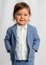 Mayoral Παιδικό Σακάκι λινό suiting για Αγόρι Μπλε 26-01404-025