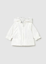 Mayoral Newborn Βρεφικό Αντιανεμικό διπλής Όψης  για Κορίτσι Λεύκο 26-01486-078