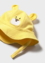 Mayoral Newborn Βρεφικό Σετ 2 αμάνικα φορμάκια με καπέλο για Αγόρι Κίτρινο 26-01616-072 - Image 4