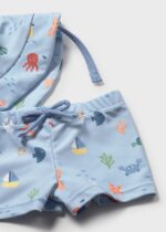 Mayoral Newborn Βρεφικό Σετ Μαγιό με Καπέλο για Αγόρι Μπλε 26-01617-024 - Image 3