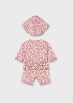 Mayoral Newborn Βρεφικό Σετ Μαγιό Φορμάκι με Καπέλο για Κορίτσι Ροζ 26-01620-039 - Image 2