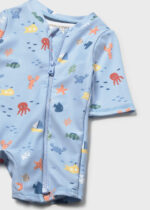 Mayoral Newborn Βρεφικό Σετ Μαγιό Φορμάκι με Καπέλο για Αγόρι Μπλε 26-01620-040 - Image 3