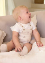 Mayoral Newborn Βρεφικό Σετ Σαλοπέτα Μπλούζα για Αγόρι Καφέ 26-01621-032 - Image 4