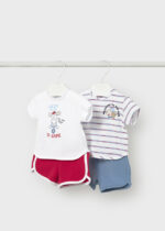 Mayoral Newborn Βρεφικό Σετ μακό 4 τεμαχίων  για Αγόρι Κόκκινο 26-01627-076