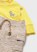 Mayoral Newborn Βρεφικό Σετ μακό 4 τεμαχίων μακρια για Αγόρι Κίτρινο 26-01628-063 - Image 4