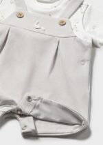 Mayoral Newborn Βρεφικό Φορμάκι Σαλοπέτα Unisex Ασημί 26-01629-073 – Bild 2