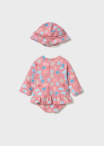 Mayoral Newborn Βρεφικό Σετ Μαγιό Μακρυμάνικο για Κορίτσι Πορτοκαλί 26-01634-030