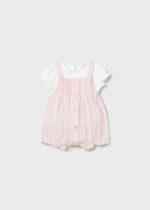 Mayoral Newborn Βρεφικό Σετ Σαλοπέτα για Κορίτσι Ροζ 26-01638-042