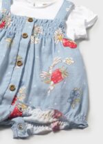 Mayoral Newborn Βρεφικό Σετ Σαλοπέτα για Κορίτσι Μπλε 26-01638-043 - Image 3