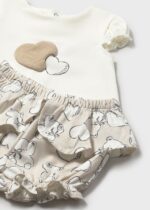Mayoral Newborn Βρεφικό Σετ Παντελόνι Κοντό 4 τεμαχίων για Κορίτσι Μπεζ 26-01642-056 – Bild 4