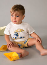 Mayoral Παιδικό Σετ Μαγιό μπλουζα για Αγόρι Ροδακινί 26-01661-076