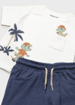 Mayoral Παιδικό Σετ μακό Δεινόσαυροι με Βερμούδα για Αγόρι Μπλε 26-01672-054 - Image 3