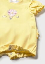Mayoral Newborn Βρεφικό Σετ 2 κοντά Φορμάκια για Κορίτσι Κίτρινο 26-01705-094 - Image 4