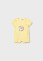 Mayoral Newborn Βρεφικό Σετ 2 κοντά Φορμάκια για Αγόρι Κίτρινο 26-01719-073 - Image 2