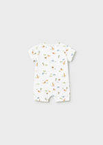 Mayoral Newborn Βρεφικό Σετ 2 κοντά Φορμάκια για Αγόρι Κίτρινο 26-01719-073 - Image 3