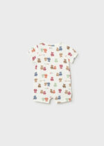 Mayoral Newborn Βρεφικό Σετ 2 κοντά Φορμάκια για Αγόρι Εκρού 26-01719-074 - Image 3