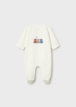 Mayoral Newborn Βρεφικό Σετ 2 Φορμάκια μακριά για Αγόρι Εκρού 26-01720-078 - Image 3