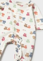 Mayoral Newborn Βρεφικό Σετ 2 Φορμάκια μακριά για Αγόρι Εκρού 26-01720-078 - Image 4