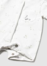 Mayoral Newborn Βρεφικό Σετ Δώρου Πυτζάμα κοντή Unisex Λεύκο 26-01727-079 – Bild 3