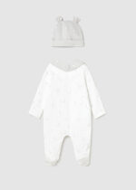 Mayoral Newborn Βρεφικό Σετ Δώρου Πυτζάμα μακριά Unisex Λεύκο 26-01728-079 - Image 3