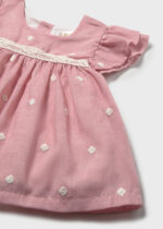 Mayoral Newborn Βρεφικό Φόρεμα Κεντητό για Κορίτσι Ροζ 26-01802-093 – Bild 3