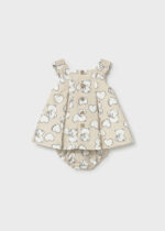 Mayoral Newborn Βρεφικό Φόρεμα Λινό για Κορίτσι Μπεζ 26-01809-015 – Bild 2