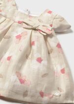 Mayoral Newborn Βρεφικό Φόρεμα Σταμπωτό αμπιγιέ  για Κορίτσι Μπεζ 26-01885-041 - Image 3