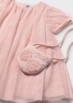 Mayoral Παιδικό Φόρεμα τούλι με Τσάντα για Κορίτσι Φούξια 26-01917-046 - Image 6