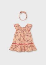 Mayoral Παιδικό Φόρεμα σταμπωτο κορδελα  για Κορίτσι Πορτοκαλί 26-01923-072