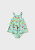 Mayoral Παιδικό Φόρεμα σταμπωτο με βρακακι για Κορίτσι Μπλε 26-01927-058