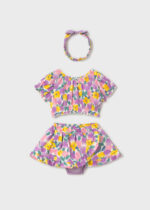 Mayoral Παιδικό Σετ Φούστα 3 τεμαχια για Κορίτσι Μωβ 26-01934-086