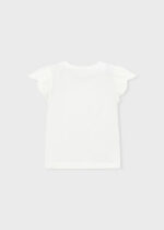 Mayoral Παιδική Μπλούζα κοντομάνικη για Κορίτσι Εκρού-Μέντα 26-03002-052 - Image 4