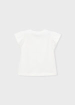 Mayoral Παιδική Μπλούζα κοντομάνικη για Κορίτσι Εκρού 26-03007-082 - Image 2