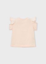 Mayoral Παιδική Μπλούζα κοντομάνικη για Κορίτσι Σομόν 26-03008-071 - Image 4