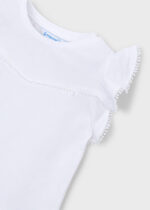 Mayoral Παιδική Μπλούζα κοντομάνικη για Κορίτσι Λευκό 26-03008-072 - Image 5