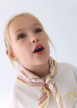 Mayoral Παιδική Μπλούζα κοντομάνικη μαντηλι για Κορίτσι Μπεζ 26-03009-088