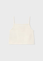 Mayoral Παιδικό Σετ 2 Μπλούζες τύπου crochet για Κορίτσι Μπεζ 26-03015-088 - Image 2