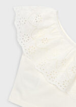 Mayoral Παιδική Μπλούζα με τιράντες διάτρητη για Κορίτσι Εκρού 26-03022-020 - Image 5