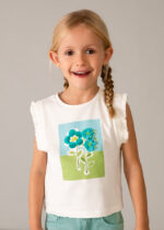 Mayoral Παιδική Μπλούζα με τιράντες για Κορίτσι Εκρού 26-03023-039