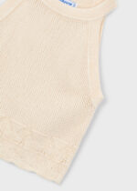Mayoral Παιδικό Τοπ πλεκτό για Κορίτσι Μπεζ 26-03027-044 - Image 3