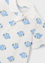 Mayoral Παιδική Μπλούζα Πόλο κοντομάνικη εμπριμέ για Αγόρι Σταμπωτό 26-03104-086 - Image 5