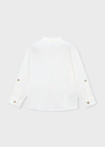 Mayoral Παιδικό Πουκάμισο μακρυμάνικο γκοφρέ  για Αγόρι Κρεμ 26-03120-033 - Image 5