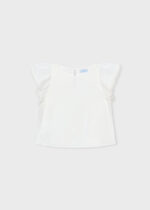 Mayoral Παιδικό Πουκάμισο γάζα με δαντέλα για Κορίτσι Εκρού 26-03195-042 - Image 3