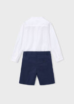 Mayoral Παιδικό Σετ Παιδική λινή Βερμούδα αμπιγιέ για Αγόρι Μπλε 26-03216-012 - Image 2