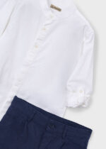 Mayoral Παιδικό Σετ Παιδική λινή Βερμούδα αμπιγιέ για Αγόρι Μπλε 26-03216-012 - Image 3