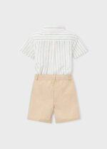 Mayoral Παιδικό Σετ Παιδική λινή Βερμούδα αμπιγιέ για Αγόρι Μπεζ 26-03217-016 - Image 5