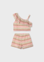 Mayoral Παιδικό Σετ Σορτς μακό  για Κορίτσι Πορτοκαλί 26-03225-059 - Image 4