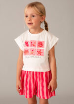 Mayoral Παιδικό Σετ Σορτς φούτερ για Κορίτσι Ματζέντα 26-03234-080 - Image 3