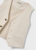 Mayoral Παιδικό λινό γιλέκο Κουστουμιού για Αγόρι της Άμμου 26-03379-024 - Image 4